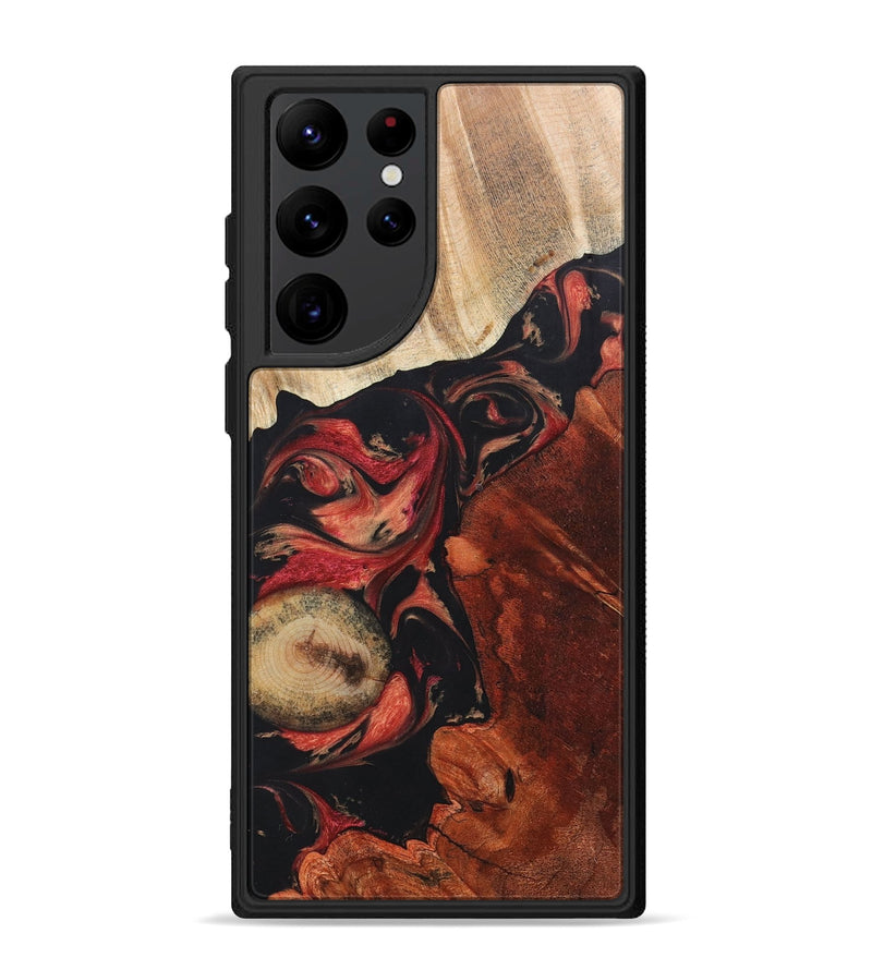 Galaxy S22 Ultra Wood+Resin Phone Case - Mamie (Mosaic, 697097)