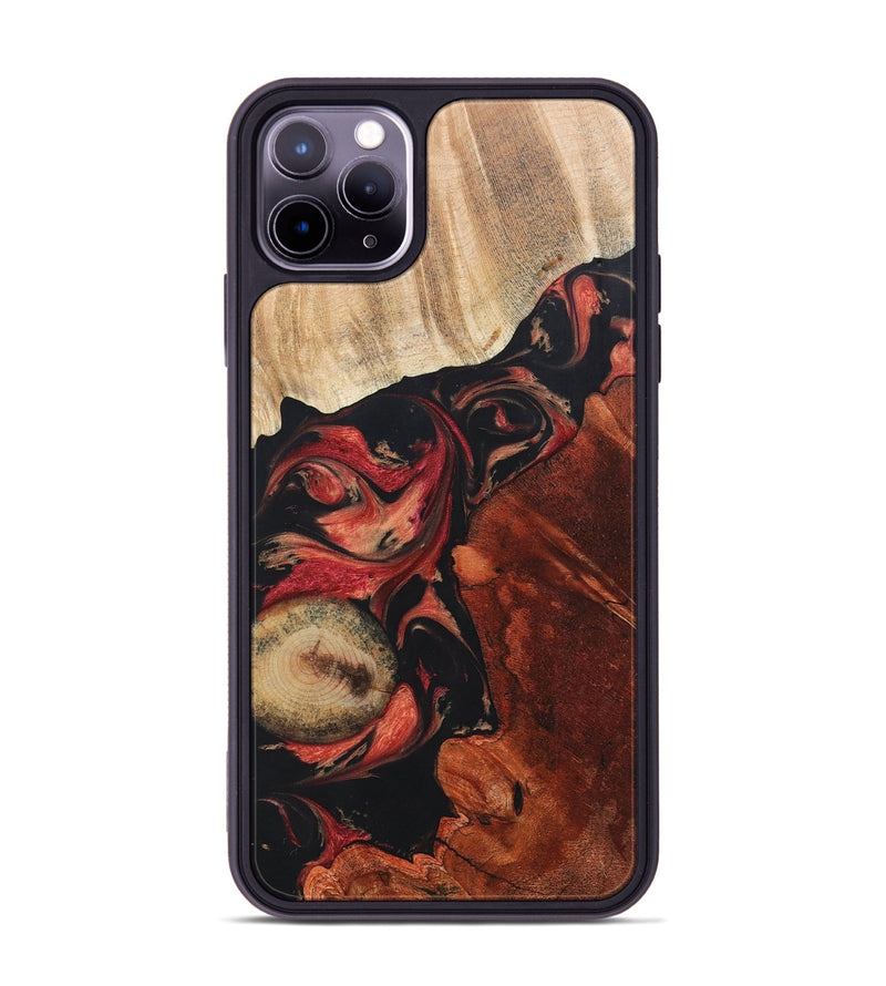 iPhone 11 Pro Max Wood+Resin Phone Case - Mamie (Mosaic, 697097)