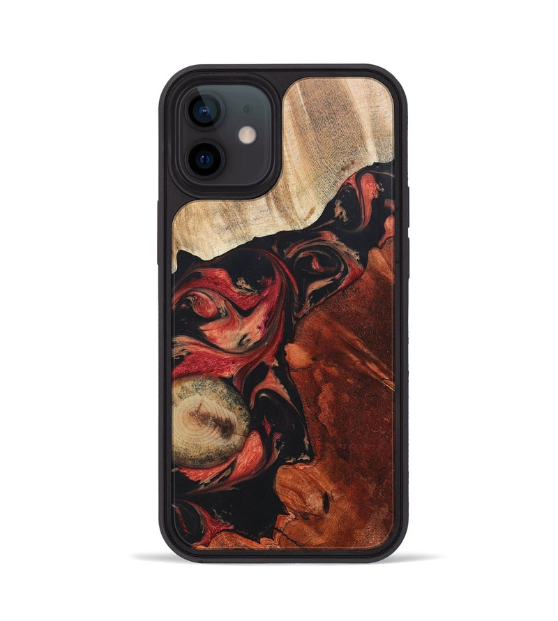 iPhone 12 Wood+Resin Phone Case - Mamie (Mosaic, 697097)