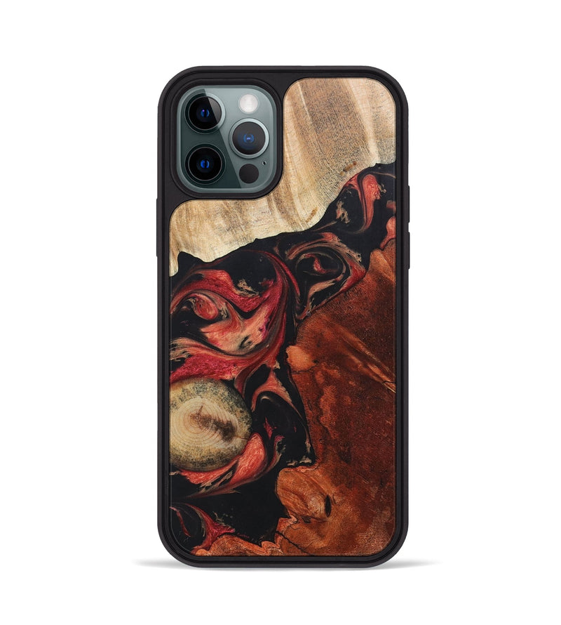 iPhone 12 Pro Wood+Resin Phone Case - Mamie (Mosaic, 697097)