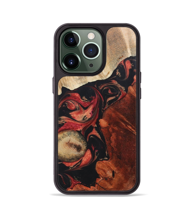 iPhone 13 Pro Wood+Resin Phone Case - Mamie (Mosaic, 697097)