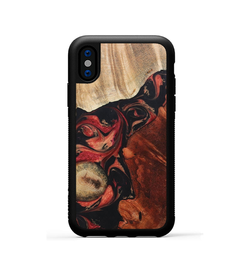 iPhone Xs Wood+Resin Phone Case - Mamie (Mosaic, 697097)