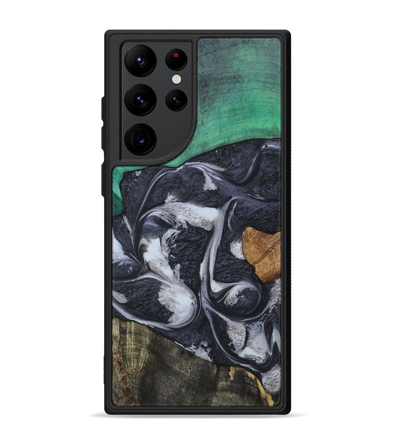Galaxy S22 Ultra Wood+Resin Phone Case - Kaylee (Mosaic, 697099)