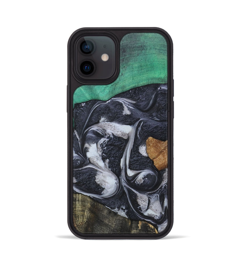 iPhone 12 Wood+Resin Phone Case - Kaylee (Mosaic, 697099)