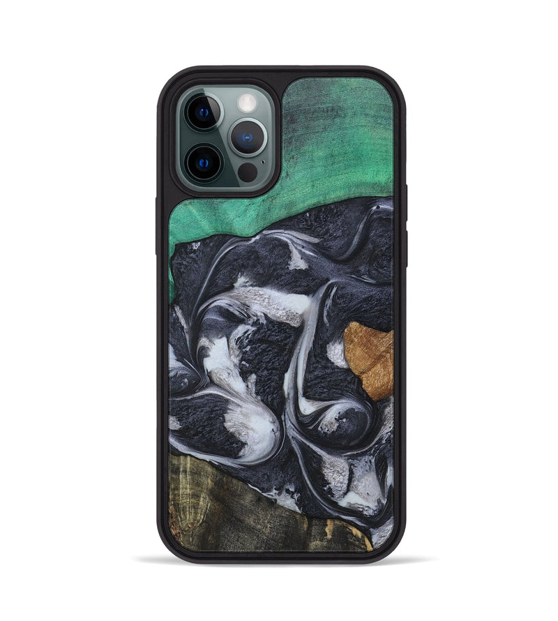 iPhone 12 Pro Wood+Resin Phone Case - Kaylee (Mosaic, 697099)