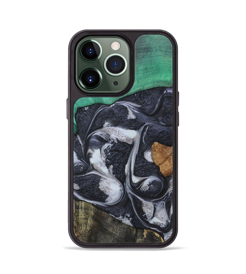 iPhone 13 Pro Wood+Resin Phone Case - Kaylee (Mosaic, 697099)