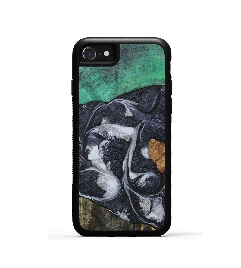 iPhone SE Wood+Resin Phone Case - Kaylee (Mosaic, 697099)