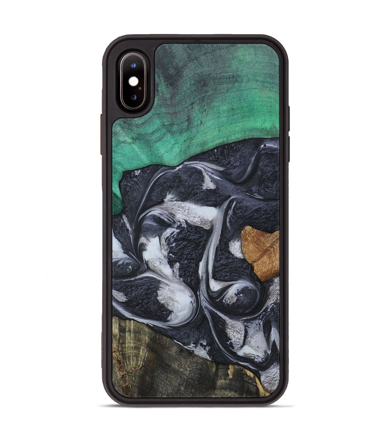 iPhone Xs Max Wood+Resin Phone Case - Kaylee (Mosaic, 697099)
