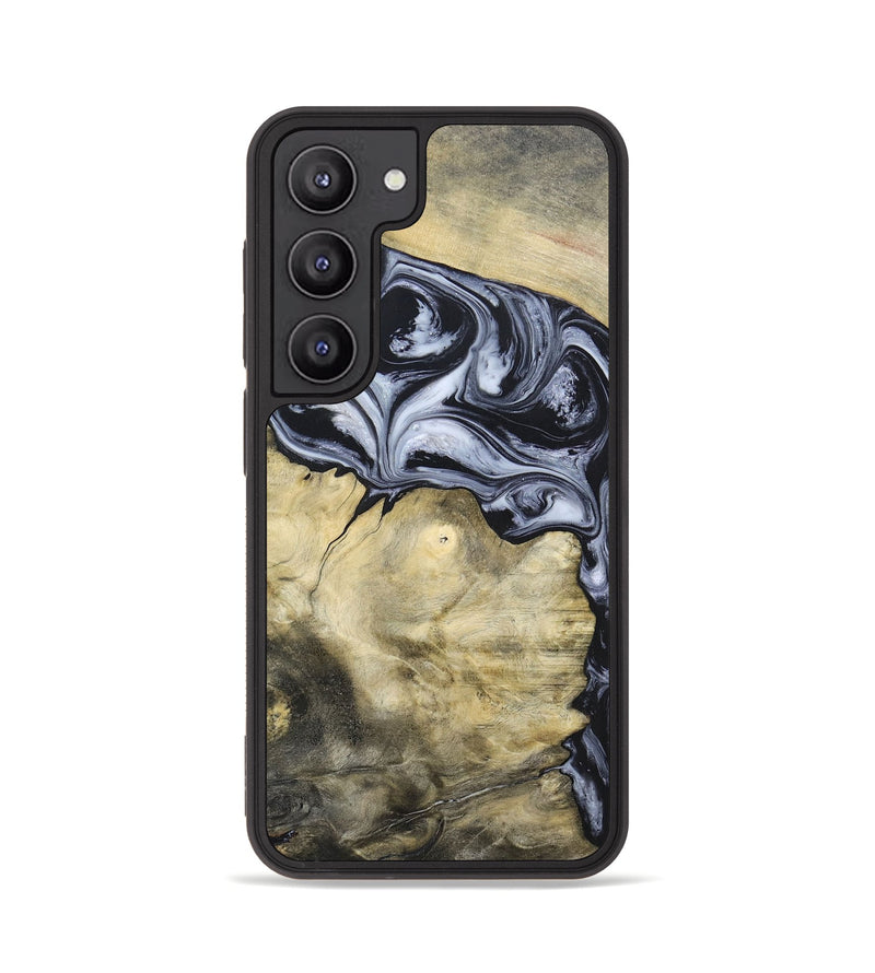 Galaxy S23 Wood+Resin Phone Case - Kassandra (Black & White, 697126)