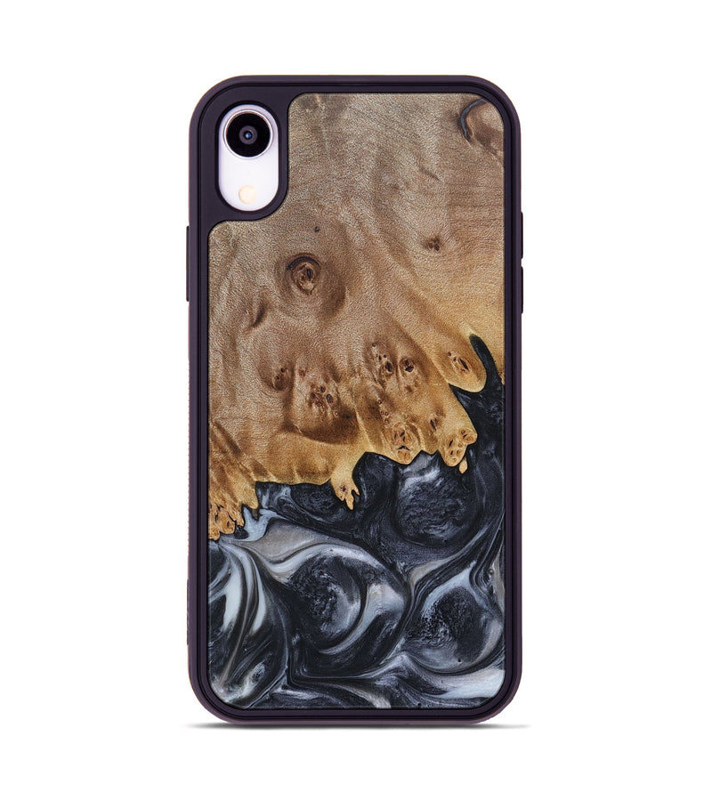iPhone Xr Wood+Resin Phone Case - Anderson (Black & White, 697128)