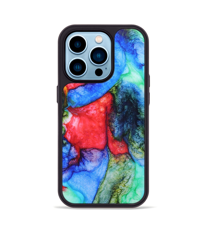 iPhone 14 Pro Wood+Resin Phone Case - Lamont (Watercolor, 697163)