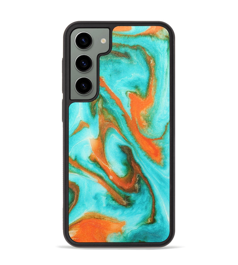 Galaxy S23 Plus Wood+Resin Phone Case - Daxton (Watercolor, 697165)