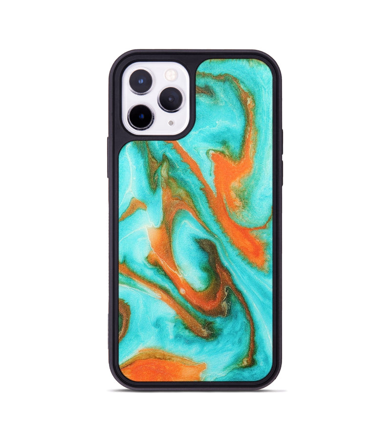 iPhone 11 Pro Wood+Resin Phone Case - Daxton (Watercolor, 697165)