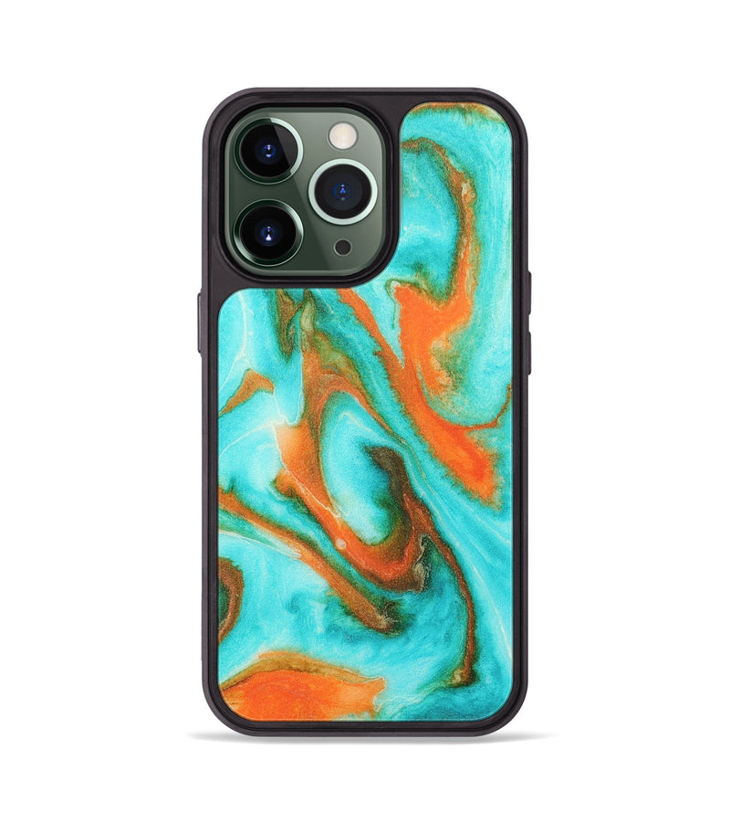 iPhone 13 Pro Wood+Resin Phone Case - Daxton (Watercolor, 697165)