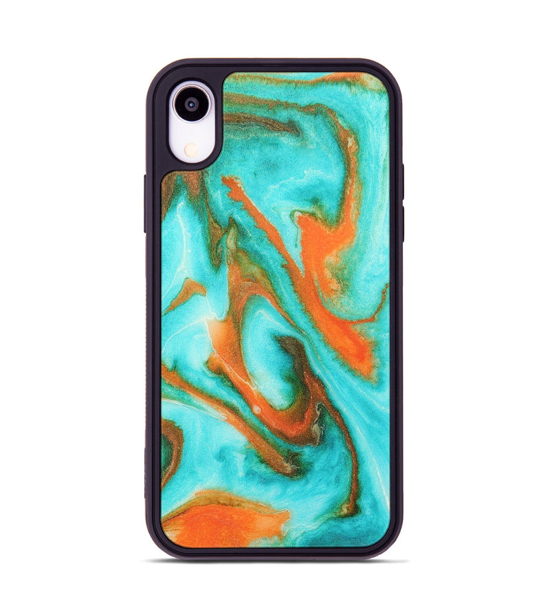iPhone Xr Wood+Resin Phone Case - Daxton (Watercolor, 697165)