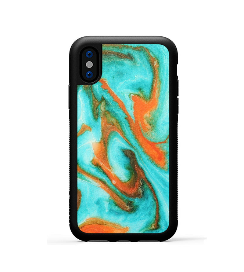 iPhone Xs Wood+Resin Phone Case - Daxton (Watercolor, 697165)