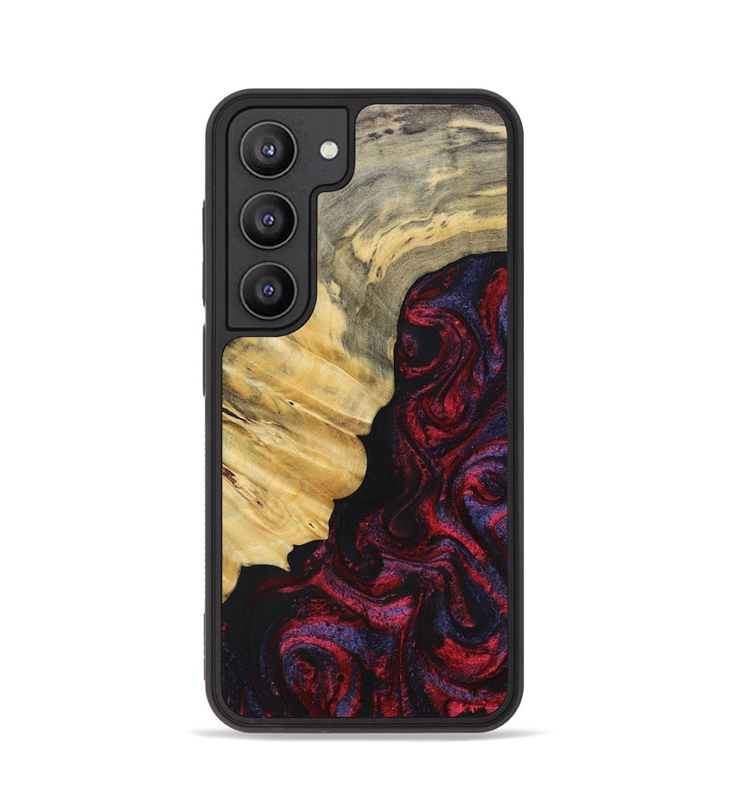 Galaxy S23 Wood+Resin Phone Case - Magnolia (Red, 697176)