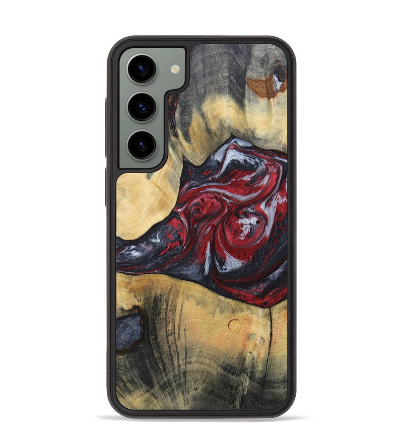 Galaxy S23 Plus Wood+Resin Phone Case - Samuel (Red, 697177)