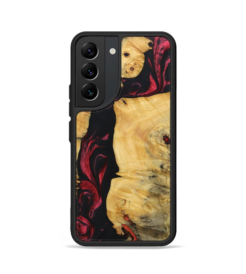 Galaxy S22 Wood+Resin Phone Case - Gene (Red, 697180)