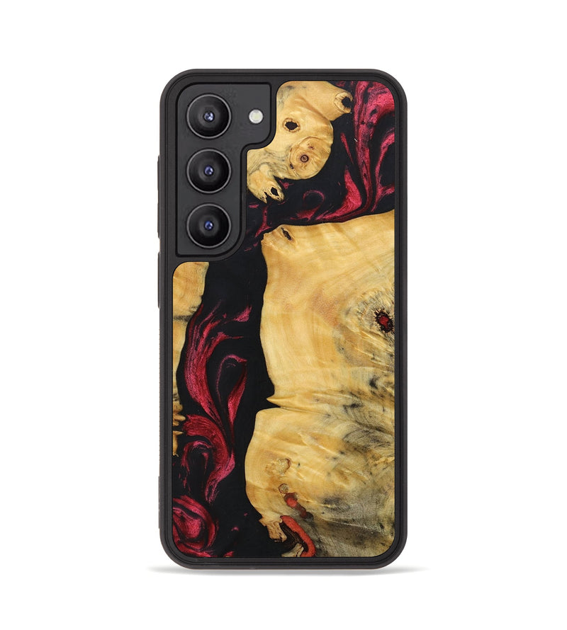 Galaxy S23 Wood+Resin Phone Case - Gene (Red, 697180)