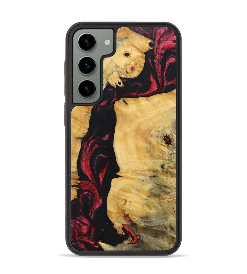 Galaxy S23 Plus Wood+Resin Phone Case - Gene (Red, 697180)