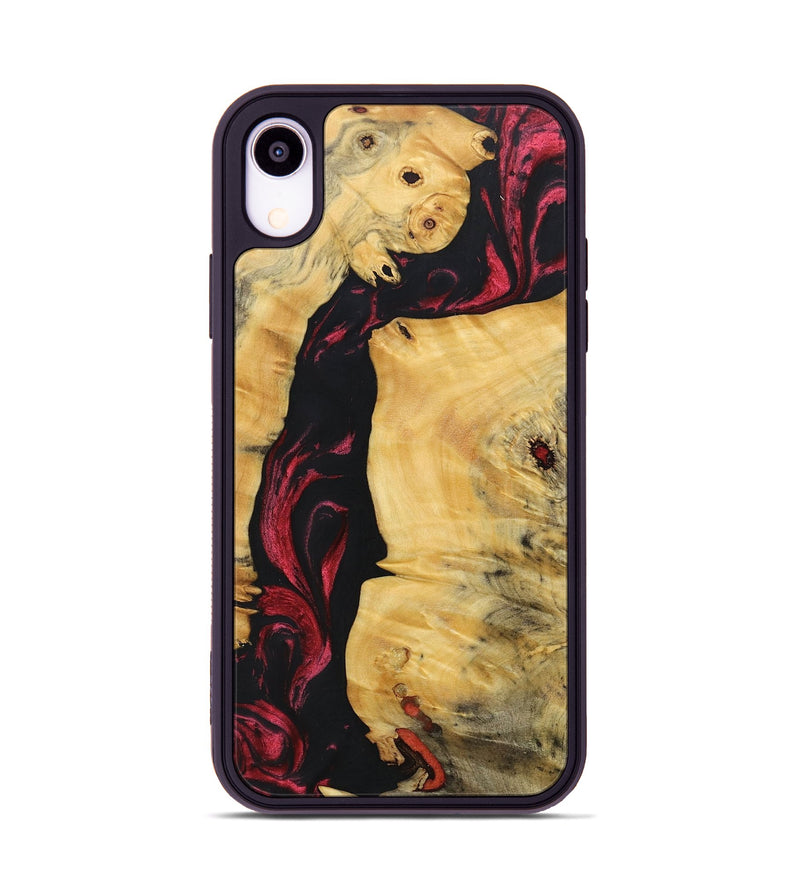 iPhone Xr Wood+Resin Phone Case - Gene (Red, 697180)
