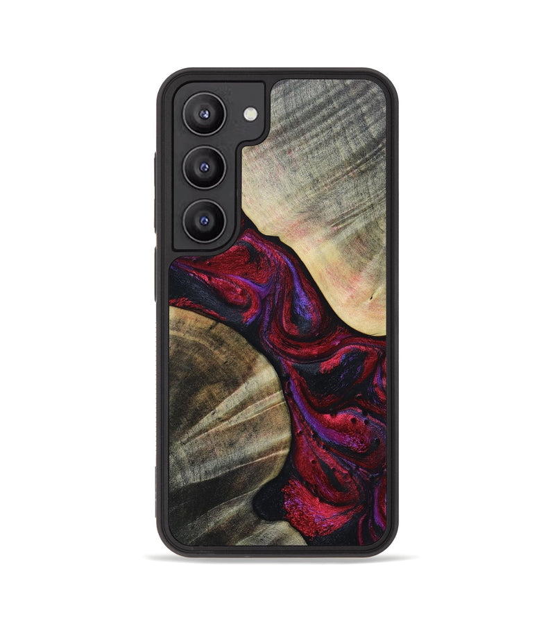 Galaxy S23 Wood+Resin Phone Case - Denzel (Red, 697181)
