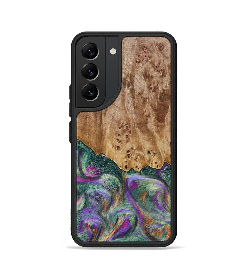Galaxy S22 Wood+Resin Phone Case - Sawyer (Green, 697183)