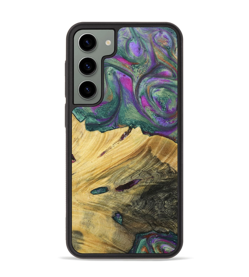Galaxy S23 Plus Wood+Resin Phone Case - Annette (Green, 697184)