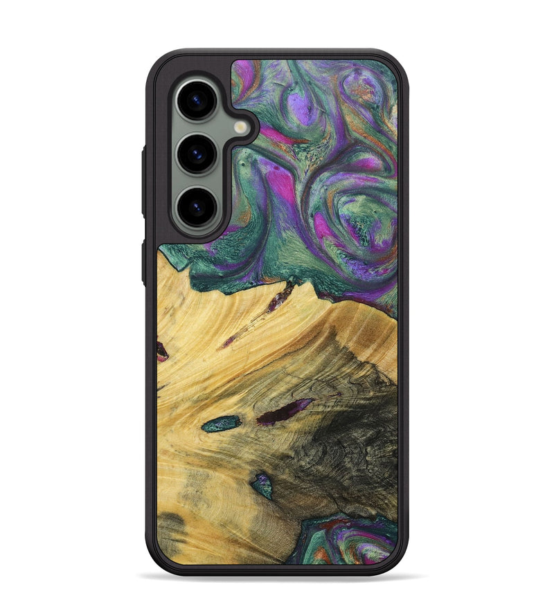 Galaxy S24 Plus Wood+Resin Phone Case - Annette (Green, 697184)