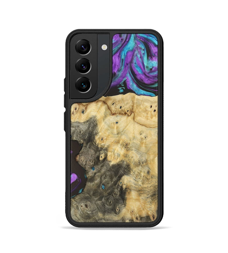 Galaxy S22 Wood+Resin Phone Case - Kingston (Purple, 697197)