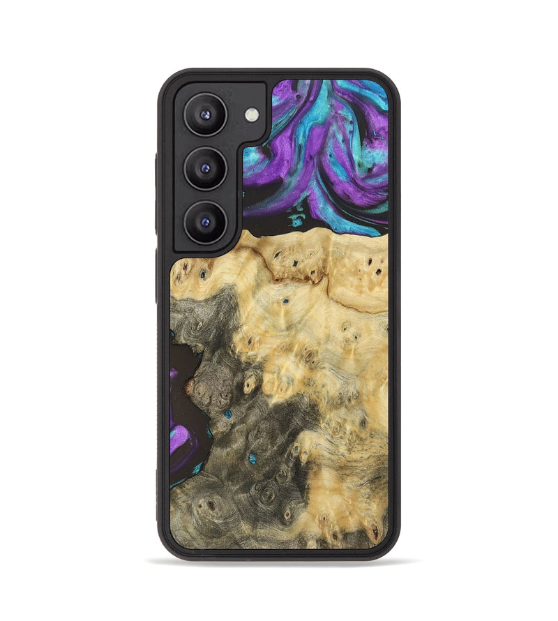 Galaxy S23 Wood+Resin Phone Case - Kingston (Purple, 697197)