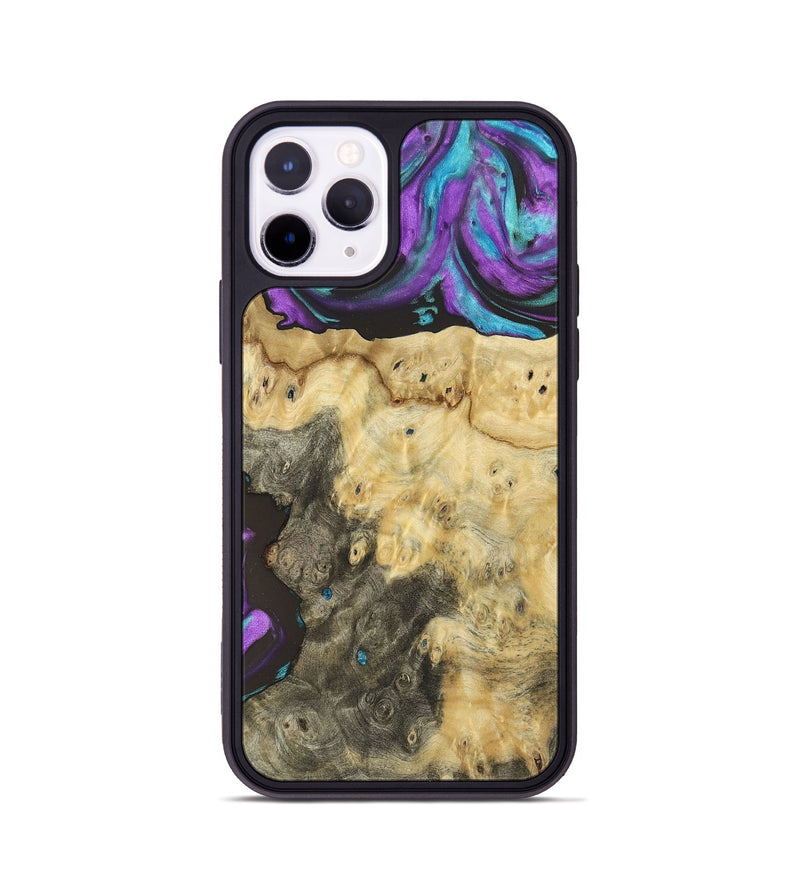 iPhone 11 Pro Wood+Resin Phone Case - Kingston (Purple, 697197)