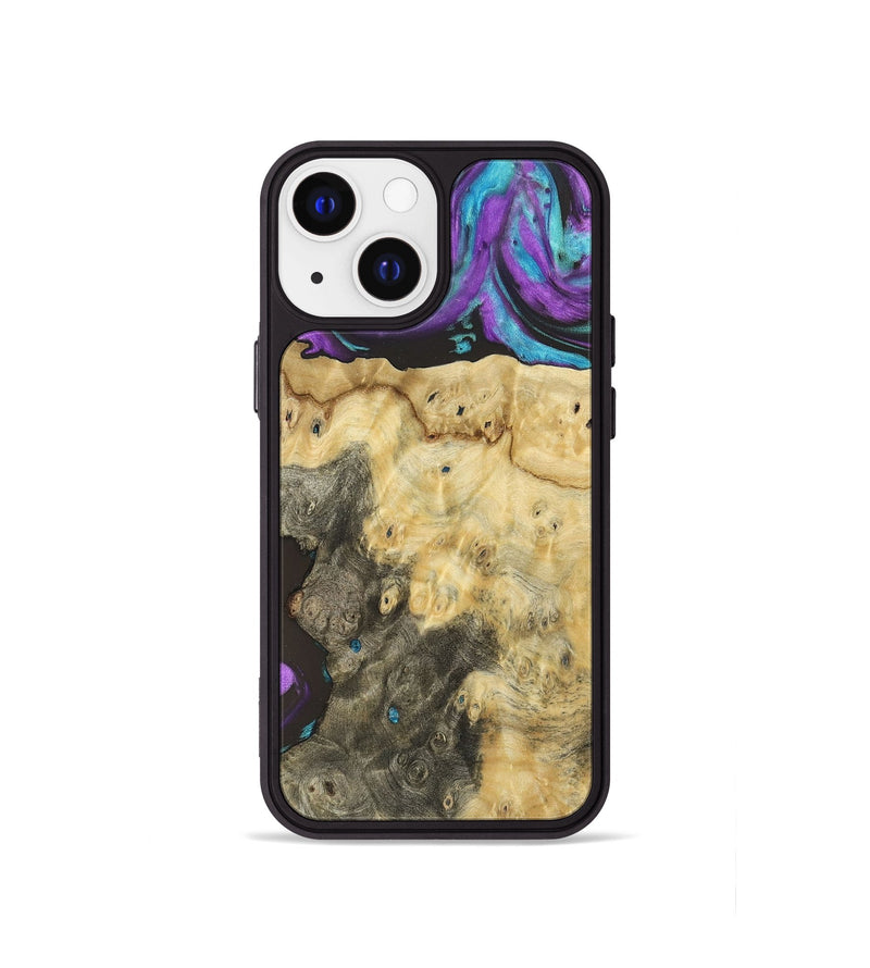iPhone 13 mini Wood+Resin Phone Case - Kingston (Purple, 697197)