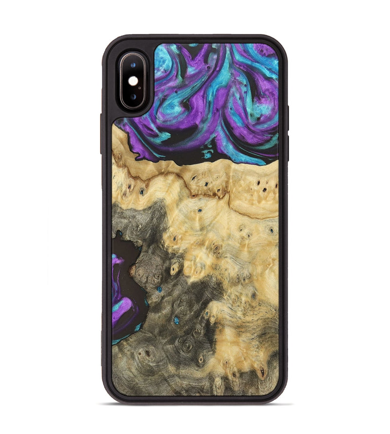iPhone Xs Max Wood+Resin Phone Case - Kingston (Purple, 697197)