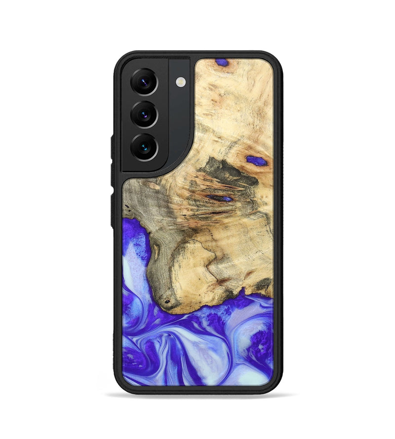 Galaxy S22 Wood+Resin Phone Case - Averie (Purple, 697198)