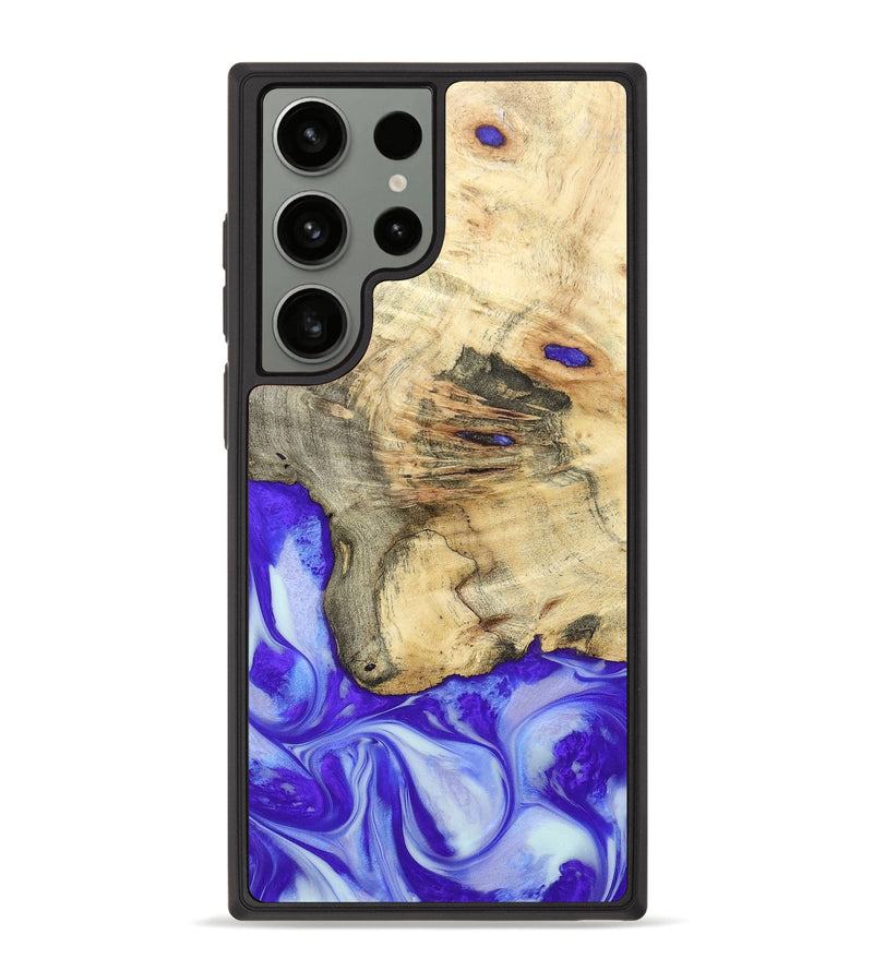 Galaxy S23 Ultra Wood+Resin Phone Case - Averie (Purple, 697198)