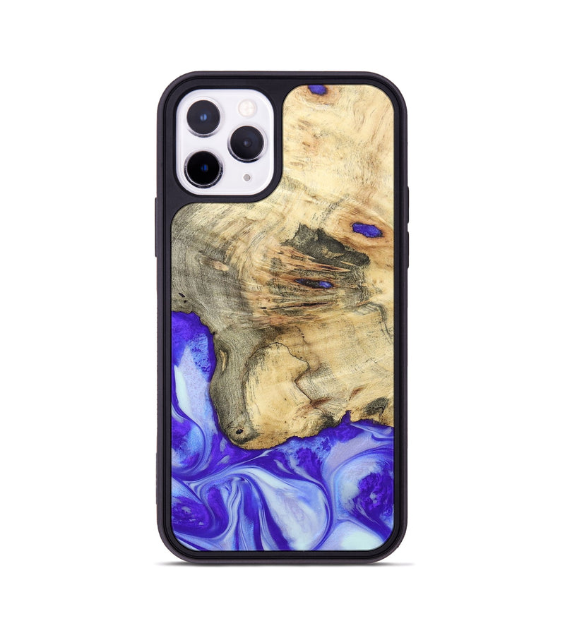 iPhone 11 Pro Wood+Resin Phone Case - Averie (Purple, 697198)