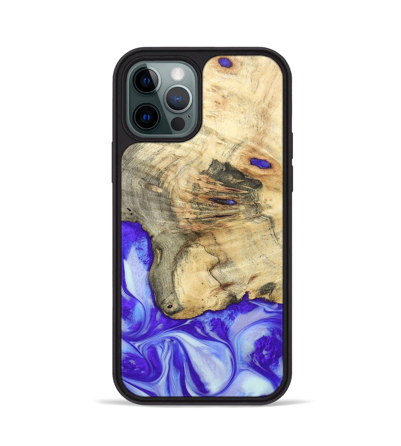 iPhone 12 Pro Wood+Resin Phone Case - Averie (Purple, 697198)
