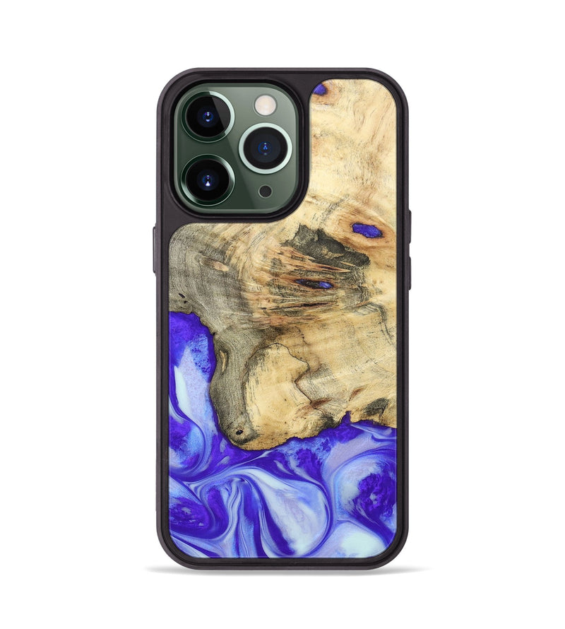 iPhone 13 Pro Wood+Resin Phone Case - Averie (Purple, 697198)