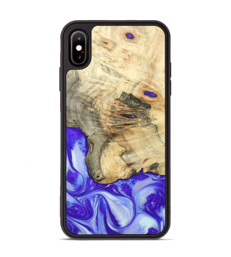 iPhone Xs Max Wood+Resin Phone Case - Averie (Purple, 697198)