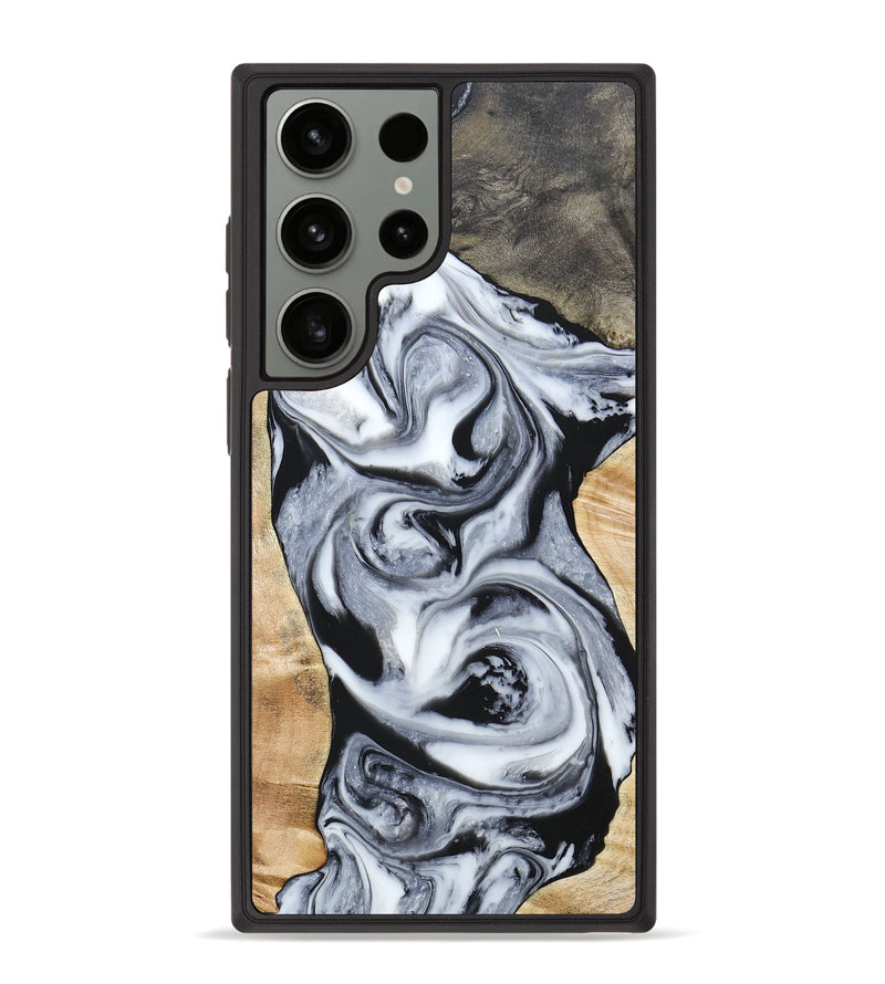 Galaxy S23 Ultra Wood+Resin Phone Case - Raven (Mosaic, 697248)