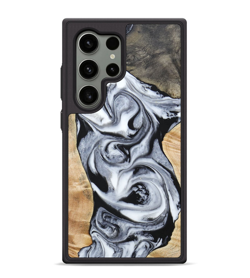 Galaxy S24 Ultra Wood+Resin Phone Case - Raven (Mosaic, 697248)