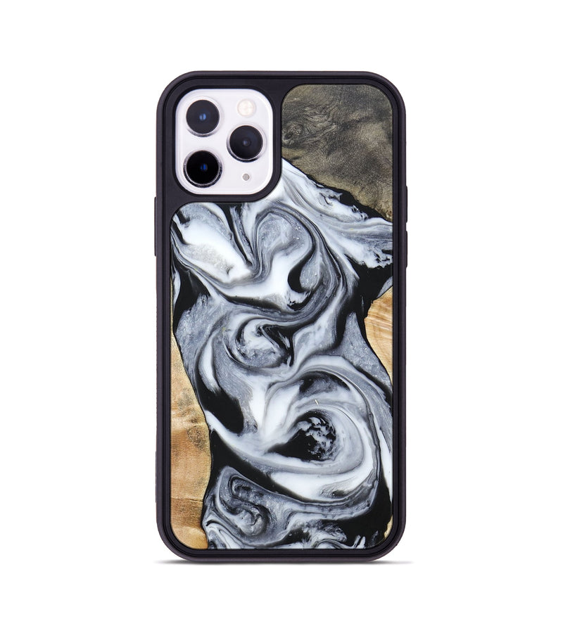iPhone 11 Pro Wood+Resin Phone Case - Raven (Mosaic, 697248)