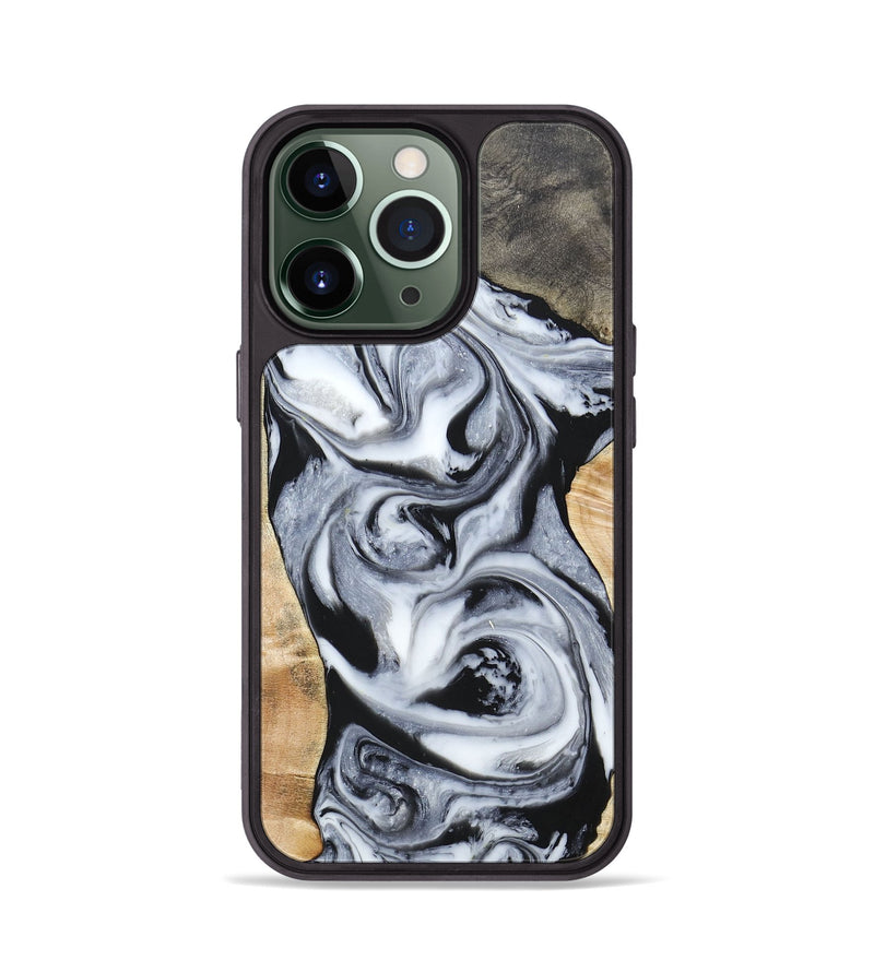 iPhone 13 Pro Wood+Resin Phone Case - Raven (Mosaic, 697248)