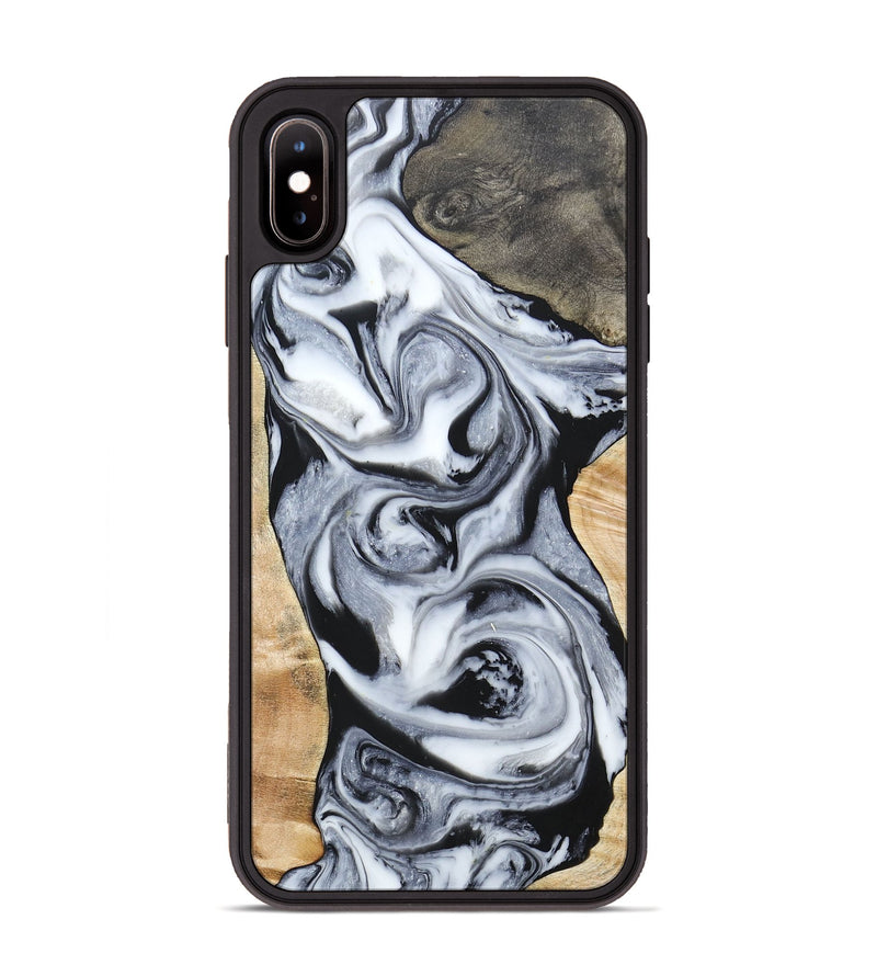 iPhone Xs Max Wood+Resin Phone Case - Raven (Mosaic, 697248)