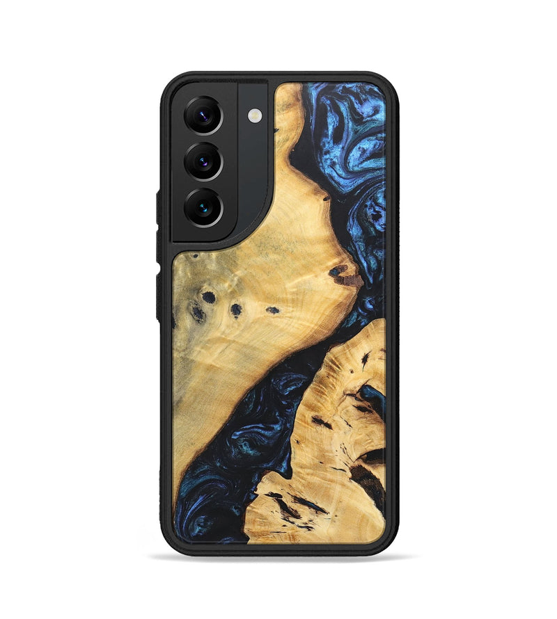 Galaxy S22 Wood+Resin Phone Case - Jami (Blue, 697271)