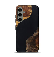 Galaxy S24 Wood+Resin Live Edge Phone Case - Lyla (Pure Black, 697348)