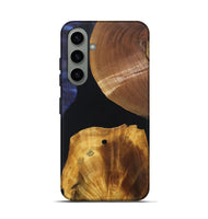 Galaxy S24 Wood+Resin Live Edge Phone Case - Audrey (Pure Black, 697349)