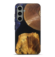 Galaxy S24 Plus Wood+Resin Live Edge Phone Case - Audrey (Pure Black, 697349)